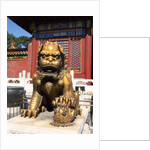 Guardian Lion at Forbidden City on Tiananmen Square, Imperial Palace, Beijing, Dongcheng District, China by Anonymous