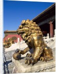 Guardian Lion at Forbidden City on Tiananmen Square, Imperial Palace, Beijing, Dongcheng District, China by Anonymous
