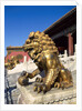 Guardian Lion at Forbidden City on Tiananmen Square, Imperial Palace, Beijing, Dongcheng District, China by Anonymous