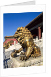 Guardian Lion at Forbidden City on Tiananmen Square, Imperial Palace, Beijing, Dongcheng District, China by Anonymous