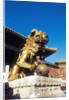 Guardian Lion at Forbidden City on Tiananmen Square, Imperial Palace, Beijing, Dongcheng District, China by Anonymous
