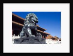 Guardian Lion at Forbidden City on Tiananmen Square, Imperial Palace, Beijing, Dongcheng District, China by Anonymous