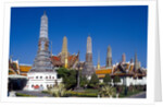 View of Wat Phra Kaeo, Grand Palace, Bangkok, Thailand by Anonymous