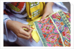 Girl weaving Nax, China by Anonymous