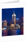 Convention Centre at night, Victoria Harbor, Wanchai, Hong Kong, China by Anonymous