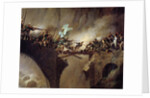 The passage of the Devil's Bridge at Saint Gothard col by Johann Baptist Seele