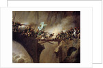 The passage of the Devil's Bridge at Saint Gothard col by Johann Baptist Seele