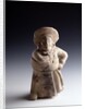 Musical instrument depicting a ball player by Anonymous