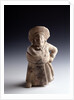 Musical instrument depicting a ball player by Anonymous