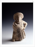 Musical instrument depicting a ball player by Anonymous