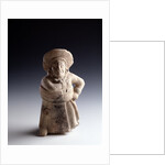 Musical instrument depicting a ball player by Anonymous