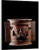 Funeral urn depicting a human face by Anonymous