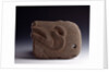zoomorphic sculpted stone ax representing the head of a deer by Anonymous