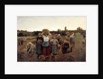 Calling in the Gleaners by Jules Breton