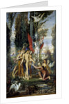 The Greek poet Hesiod and the Muses by Gustave Moreau