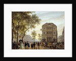 View of the Theatre de l'Ambigu-Comique and Boulevard Saint-Martin by Giuseppe Canella