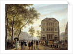 View of the Theatre de l'Ambigu-Comique and Boulevard Saint-Martin by Giuseppe Canella