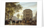 View of the Theatre de l'Ambigu-Comique and Boulevard Saint-Martin by Giuseppe Canella