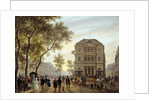 View of the Theatre de l'Ambigu-Comique and Boulevard Saint-Martin by Giuseppe Canella