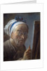 Self Portrait with an Easel by Jean-Baptiste-Simeon Chardin