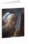 Self Portrait with an Easel by Jean-Baptiste-Simeon Chardin