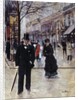 On the Boulevard by Jean Beraud