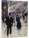 On the Boulevard by Jean Beraud