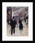 On the Boulevard by Jean Beraud