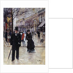 On the Boulevard by Jean Beraud