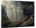 The poem of the soul: Golden ladder by Louis Janmot