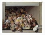 Theatre box, the day of the free performance by Louis Leopold Boilly