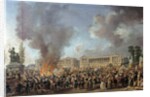 The Celebration of Unity on the Place de la Concorde by Pierre Antoine Demachy