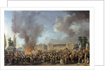 The Celebration of Unity on the Place de la Concorde by Pierre Antoine Demachy