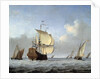 Marine with Flagship by Willem van de Velde the Younger