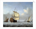 Marine with Flagship by Willem van de Velde the Younger