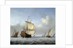 Marine with Flagship by Willem van de Velde the Younger
