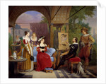 Rubens at his easel by Ferdinand de Braekeleer the Elder