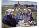 Women of Plougastel at the Pardon of Sainte-Anne-La-Palud by Charles Cottet