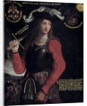 Portrait of Joan of Arc in war costume by Anonymous