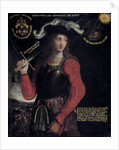 Portrait of Joan of Arc in war costume by Anonymous