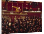 Jean Jaures speaking at the Tribune of the Chamber of Deputies by Jean Veber