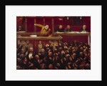 Jean Jaures speaking at the Tribune of the Chamber of Deputies by Jean Veber