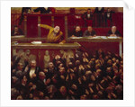 Jean Jaures speaking at the Tribune of the Chamber of Deputies by Jean Veber