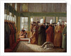 Reception of a French ambassador by the Great Vizir in Constantinople by Antoine de Favray