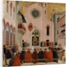 St Vincent Ferrer preaching before a Pope by Bartolomeo degli Erri