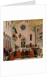 St Vincent Ferrer preaching before a Pope by Bartolomeo degli Erri