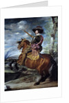 Gaspar de Guzman, Count-Duke of Olivares, on Horseback by Diego Velazquez