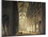 Interior view of the cathedral Notre Dame de Paris by J. F. Depelchin