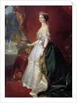 Portrait of Empress Eugenie in court dress by Anonymous