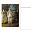 The Actors of the Commedia dell'Arte by Nicolas Lancret